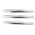 RS PRO Stainless Steel, Tweezer Set