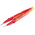 RS PRO 160 mm, Stainless Steel, Rounded, Tweezers