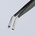 Knipex 120 mm, Stainless Steel, Smooth, ESD Tweezer