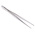 Bernstein 120 mm, Nickel Plated Steel, Narrow Pointed; Serrated, Tweezers