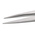 ideal-tek 120 mm, Stainless Steel, Flat; Rounded, Tweezers