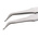 ideal-tek 120 mm, Stainless Steel, Grooved, Tweezers