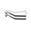 ideal-tek 120 mm, Stainless Steel, Grooved, Tweezers