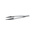 ideal-tek 130 mm, PEEK (Tip), Stainless Steel (Body), Flat; Rounded, ESD Tweezers