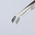 Knipex 120 mm, Stainless Steel, Smooth, Tweezer