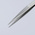 Knipex 120 mm, Stainless Steel, Smooth, Tweezer