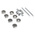 EVENTUS 8-Piece Die Set, M3 - M12 Taps, M3 - M12 Dies