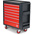 RS PRO 7 drawer Steel Wheeled Tool Chest, 975mm x 450mm x 710mm
