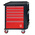 RS PRO 6 drawer Steel Wheeled Tool Chest, 975mm x 450mm x 710mm