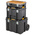 DeWALT TSTAK Shallow Box Plastic Tool Box, with 2 Wheels, 512 x 512 x 635mm
