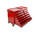 RS PRO 12 drawer Steel Wheeled Tool Chest, 870mm x 1085mm x 450mm