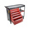 RS PRO 6 drawer Steel Wheeled Tool Chest, 450mm x 980mm x 1090mm