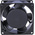 RS PRO Axial Fan, 230 V ac, AC Operation, 51m³/h, 12W, 60mA Max, 80 x 80 x 38mm