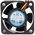 RS PRO Axial Fan, 12 V dc, DC Operation, 14.4m³/h, 1.8W, 110mA Max, IP55, 40 x 40 x 15mm