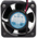 RS PRO Axial Fan, 12 V dc, DC Operation, 11.5m³/h, 1.2W, 52mA Max, IP55, 40 x 40 x 15mm