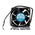 RS PRO Axial Fan, 90 → 265 V ac, AC Operation, 19.1 ± 10%cfm, 2.2 ± 30%W, 0.33 ± 0.08A Max, 60 x 60 x 25mm