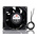 RS PRO Axial Fan, 230 V ac, AC Operation, 65.6cfm, 12W, 80 x 80 x 38mm