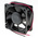RS PRO Axial Fan, 12 V dc, DC Operation, 30.63m³/h, 1.7W, 130mA Max, 60 x 60 x 25mm