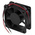 RS PRO Axial Fan, 12 V dc, DC Operation, 22.1m³/h, 1W, 80mA Max, 60 x 60 x 25mm