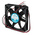 RS PRO Axial Fan, 12 V dc, DC Operation, 34m³/h, 1.1W, 90mA Max, 80 x 80 x 15mm