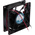 RS PRO Axial Fan, 12 V dc, DC Operation, 52.7m³/h, 1.45W, 130mA Max, 80 x 80 x 25mm