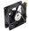 ARX CeraDyna Series Axial Fan, 12 V dc, DC Operation, 67.5m³/h, 2.88W, 240mA Max, 80 x 80 x 25mm