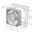 ebm-papst 4000 N Series Axial Fan, 230 V ac, AC Operation, 160m³/h, 19W, 119 x 119 x 38mm
