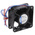 ebm-papst 630 Series Axial Fan, 12 V dc, DC Operation, 44m³/h, 1.6W, IP68, 60 x 60 x 25mm