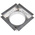 RS PRO Spigot Plate, 125 x 125mm Diameter