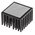Heatsink, Universal Square Alu, 20.3K/W, 27 x 27 x 18mm, Adhesive Foil