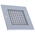 RS PRO Silver Aluminium Grille, Eggcrate Slat, 125 x 125mm