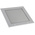 RS PRO Silver Aluminium Grille, Eggcrate Slat, 200 x 200mm