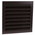 RS PRO Brown Aluminium Louvre, Parallel Slat, 351 x 351mm