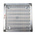 RS PRO Silver Aluminium Louvre, Parallel Slat, 351 x 351mm