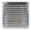 RS PRO Silver Aluminium Louvre, Parallel Slat, 501 x 501mm
