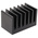 Heatsink, Universal Rectangular Alu, 2.7K/W, 37.5 x 66 x 40mm