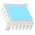 Heatsink, 9K/W, 49 x 49 x 15mm, Adhesive Foil