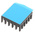 Heatsink, Universal Rectangular Alu, 24.5K/W, 21 x 21 x 9mm, Adhesive Foil