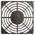 ebm-papst Plastic Finger Guard for 80mm Fans, 71.5mm Hole Spacing, 80 x 80mm