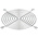 Sunon FG-12 Series Steel Finger Guard for 120mm Fans, 105mm Hole Spacing, 120 x 120mm