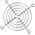 Sunon FG-08 Series Steel Finger Guard for 80mm Fans, 71mm Hole Spacing, 80 x 80mm