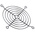 RS PRO Steel Finger Guard for 92mm Fans, 82.5mm Hole Spacing