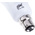 B22 Oval Shape CFL Bulb, 15 W, 2700K, Warm White Colour Tone
