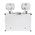 RS PRO LED Emergency Lighting, Twin Spot, 2 x 7.5 W, Non Maintained