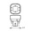 Philips G24q-2 PL LED Lamp 6.5 W, 4000K, White, Linear shape