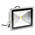 RS PRO Floodlight, 1 LED, 30 W, 2400 → 2700 lm, IP65, 85 → 265 V ac