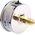 Bourdon Analogue Pressure Gauge 6bar Back Entry, MIT3-F22.B20, 0bar min.