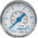 Festo R 1/4 Analogue Pressure Gauge 16bar Back Entry, MA-40-16-R1/4-EN, 0bar min., 187080