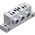 Festo NAS series 5 station G 1/8, Metric M5 Sub Base for use with VSVA Solenoid Valves