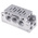 Festo NAVW series 2 station G 1/4, G 1/8 Sub Base for use with MFH Solenoid Valves